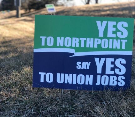 NorthPoint Uses Non-Union Printers for “Yes” Signs?